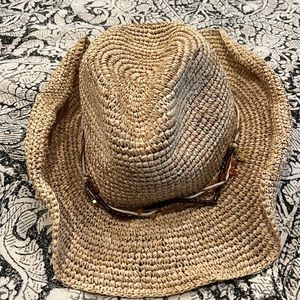 Kooringal Women's cowboy beaded raffia hat size 58 cm